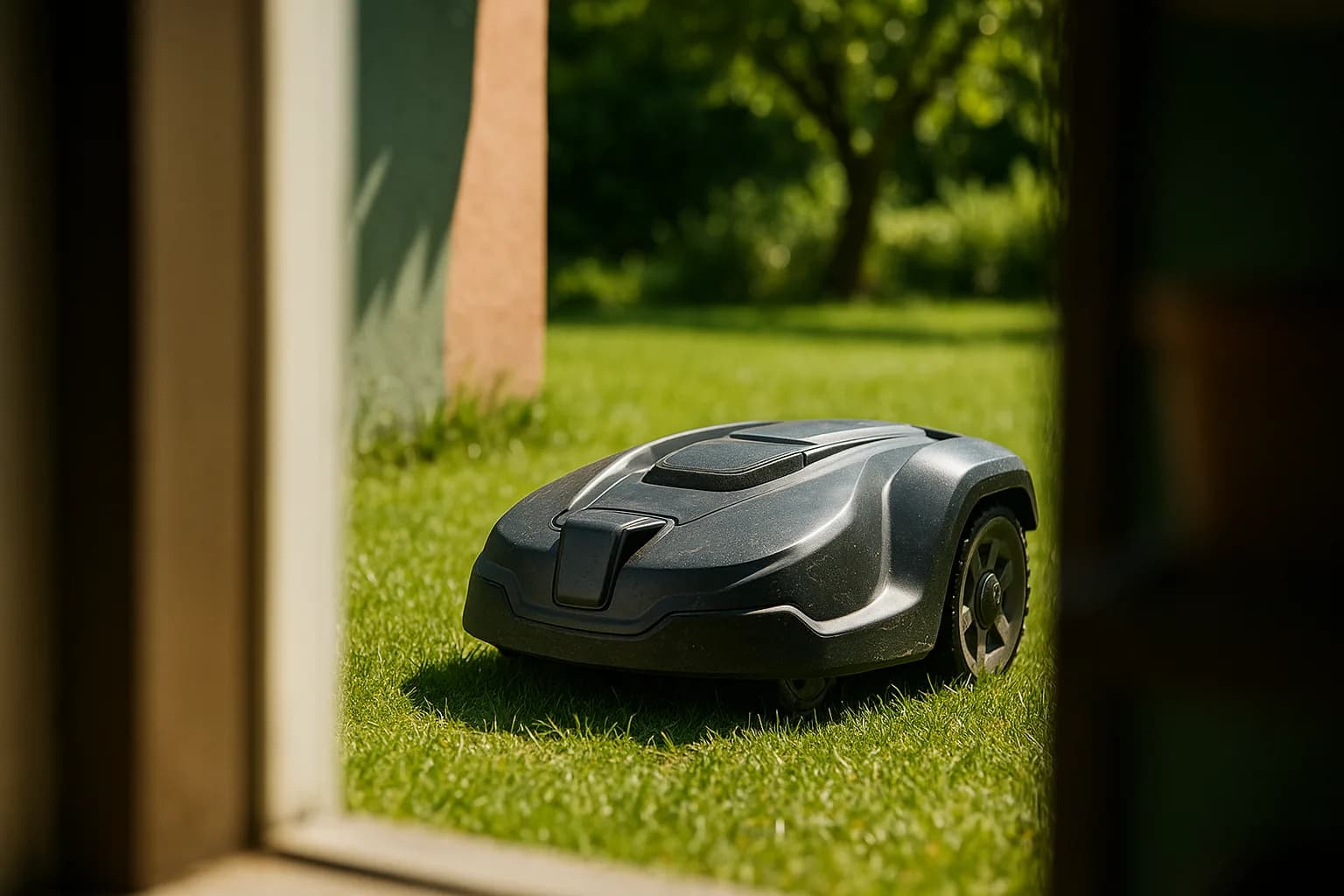 Quel robot tondeuse pour terrains avec arbres fruitiers ?